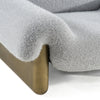 Divani Casa Imagine Contemporary Grey Fabric & Antique Brass Accent Chair Model VGFA-CE2014