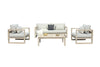 Renava Calm Outdoor Grey & Acacia Sofa Set Model VGATRASF-229