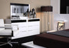 Impera Modern Black And White Lacquer Walk On Platform BedModel VGWCIMPERA