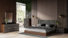 Nova Domus Rado Modern Walnut & Volcanic Slate Bed Model VGACRADO-WAL-BED