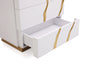 Modrest Aspen Modern White & Gold Chest Model VGVCJ1801-5H-WHT