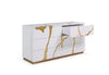 Modrest Aspen Modern White & Gold Dresser Model VGVCJ1801-D-WHT
