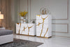 Modrest Aspen Modern Wide White And Gold Dresser Model VGVC-J1801-D-L-B-W