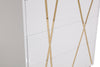 Modrest Nixa Modern White & Gold Chest Model VGVCJ1909-5H-WHT