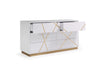 Modrest Nixa Modern White & Gold Bedroom Set Model VGVC-BD1909-SET-WHT
