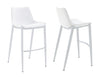 Modrest Jane Modern White Counter Stool Set Of 2 Model VGHR-5361C-C-W-BS