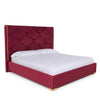 Eastern King Modrest Janet Modern Red Velvet & Gold Bed Model VGVC-BD1820-BED-EK