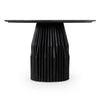 Modrest Jenna Modern Black Marble & Black Mango Round Dining Table Model VGBR-SBA-4227-BLK