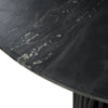 Modrest Jenna Modern Black Marble & Black Mango Round Dining Table Model VGBR-SBA-4227-BLK