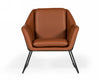 Modrest Jennifer Industrial Brown Eco Leather Accent Chair Model VGBNEC-090-BRN