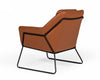 Modrest Jennifer Industrial Brown Eco Leather Accent Chair Model VGBNEC-090-BRN