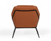 Modrest Jennifer Industrial Brown Eco Leather Accent Chair Model VGBNEC-090-BRN
