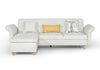 Divani Casa Jeremiah Modern Ivory Fabric Sofabed & Ottoman With Storage Model VGKNI3062-IVY