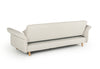 Divani Casa Jeremiah Modern Ivory Fabric Sofabed & Ottoman With Storage Model VGKNI3062-IVY