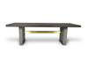 Modrest June Modern Dark Grey & Walnut Dining Table Model VGGR639082-WAL-DT