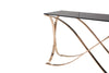 Modrest Reklaw Modern Smoked Glass & Rosegold Console Table Model VGVCK836