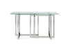 Modrest Valiant Modern Glass & Stainless Steel Console Table Model VGVCK856