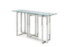 Modrest Valiant Modern Glass & Stainless Steel Console Table Model VGVCK856