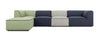 Divani Casa Polo Modern Green & Blue & Grey Fabric Modular Sectional Sofa Model VGKNK8592-MULTI-SECT