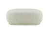Divani Casa Kael Contemporary White Sherpa Ottoman Model VGODZW-20100-WHT-OTT