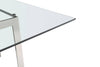 Modrest Keaton Square Modern Glass & Stainless Steel Dining Table Model VGVCT8961-DT