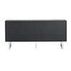 Modrest Kenda Modern Black Ash & Stainless Steel Buffet Model VGVCG2355-BUF