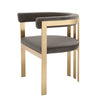 Modrest Kersey Glam Grey Velvet Accent Chair Model VGMFMC4141-GRY-CH