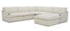 Danica Modern Beige Sectional Sofa