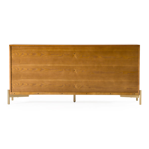 Killeen Modern Gold + Walnut Buffet