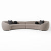 Modrest Kilmer Modern Grey Curved Fabric Sectional Sofa Model VGOD-ZW-22017