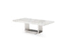 Modrest Kingsley Modern Marble & Stainless Steel Coffee Table Model VGVCCT8933-STL