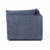 Divani Casa Kinsey Modern Blue Fabric Modular Left Facing Seat Model VGKK-KF.8035-LAF1.5-NAVY