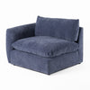 Divani Casa Kinsey Modern Blue Fabric Modular Left Facing Seat Model VGKK-KF.8035-LAF1.5-NAVY