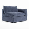 Divani Casa Kinsey Modern Blue Fabric Modular Right Facing Seat Model VGKK-KF.8035-RAF1.5-NAVY
