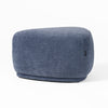 Divani Casa Kinsey Modern Blue Small River Rock Ottoman Model VGKK-KF.D2015-SML-NAVY