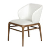 Modrest Kipling Modern Cream & Walnut Dining Chair Model VGCSCH-16111