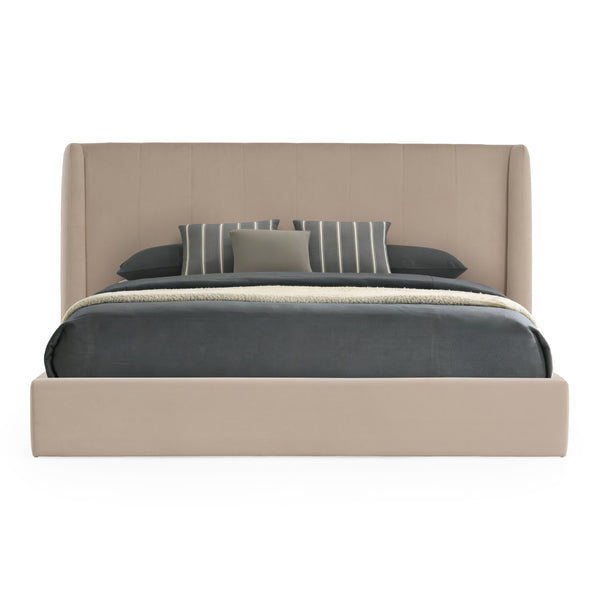 Kiro Modern Tan Fabric Bed