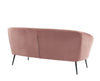 Divani Casa Koeing Modern Coral Fabric Sofa Model VGHCJYM2008-CRL