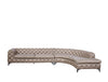 Divani Casa Kohl Contemporary Tan Raf Curved Shape Sectional Sofa With Chaise Model VGEV2179-TAN-RAF-SECT