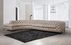 Divani Casa Kohl Contemporary Tan Laf Curved Shape Sectional Sofa With Chaise Model VGEV2179-TAN-LAF-SECT
