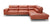 Divani Casa Kudos Modern Cognac Raf Chaise Sectional Sofa Model VGKK5309-RAF-SECT