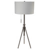 Furniture of America Zaya Brushed Steel Contemporary Floor Lamp Model L731171F-SV