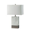 Furniture of America Faith White/Silver Contemporary Table Lamp Model L731197-SV
