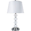 Furniture of America Oona White/Clear Contemporary Table Lamp (2/Box) Model L76188T-2PK