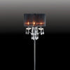 Furniture of America Jada Chrome/Black Glam Floor Lamp Model L76733BK-F