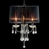 Furniture of America Jada Chrome/Black Glam Ceiling Lamp Model L76733BK-H