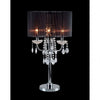 Furniture of America Jada Chrome/Black Glam Table Lamp Model L76733BK-T