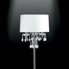 Furniture of America Jada Chrome/White Glam Floor Lamp Model L76733WH-F