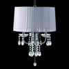 Furniture of America Jada Chrome/White Glam Ceiling Lamp Model L76733WH-H
