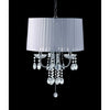Furniture of America Jada Chrome/White Glam Ceiling Lamp Model L76733WH-H